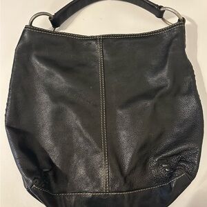 Lucky Brand Black Leather Hobo Bag